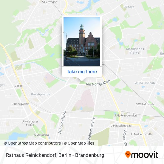 Карта Rathaus Reinickendorf