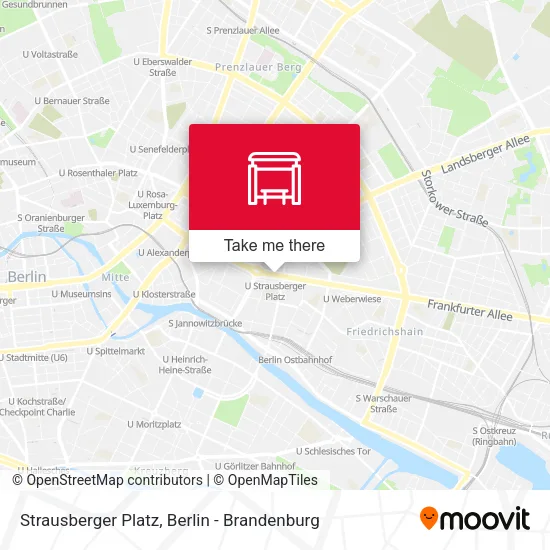 Карта Strausberger Platz