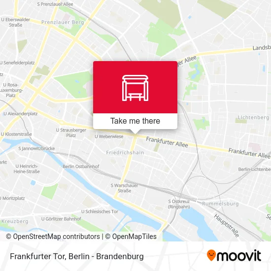 Frankfurter Tor map