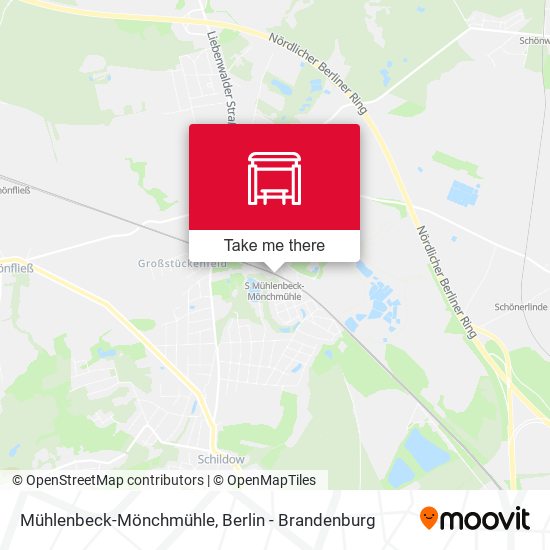 Mühlenbeck-Mönchmühle map