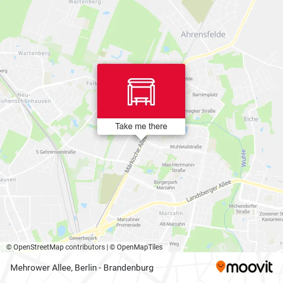 Карта Mehrower Allee