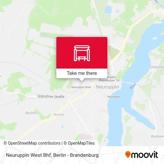 Neuruppin West Bhf map