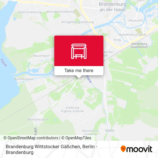 Карта Brandenburg Wittstocker Gäßchen