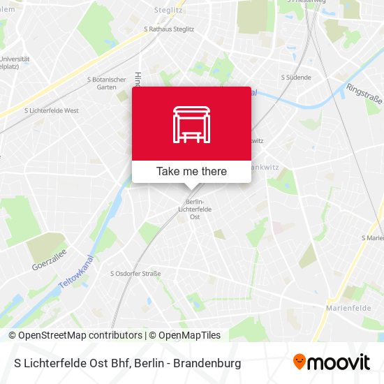 S Lichterfelde Ost Bhf map