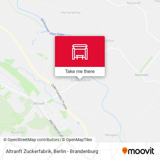 Altranft Zuckerfabrik map