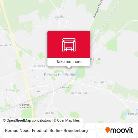 Bernau Neuer Friedhof map