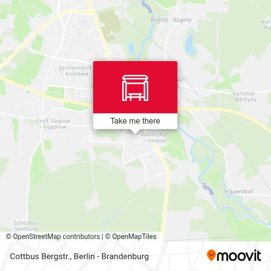Cottbus Bergstr. map