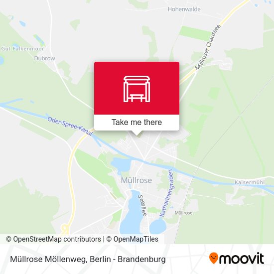 Карта Müllrose Möllenweg
