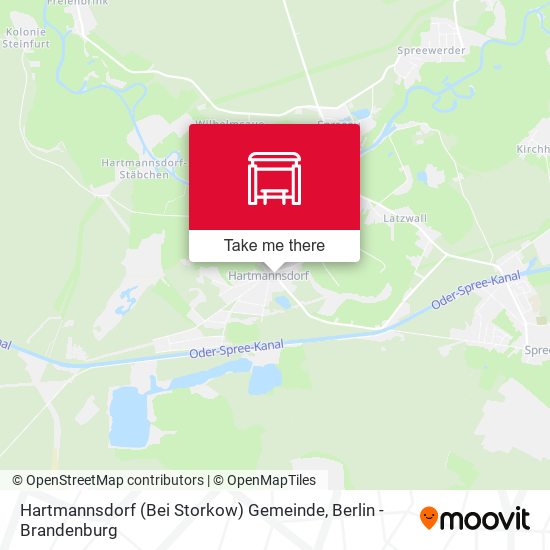 Hartmannsdorf (Bei Storkow) Gemeinde map