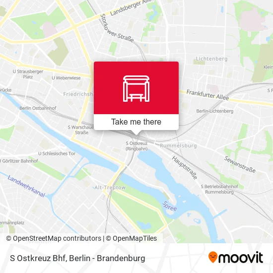 Карта S Ostkreuz Bhf