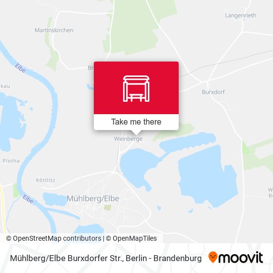 Mühlberg/Elbe Burxdorfer Str. map