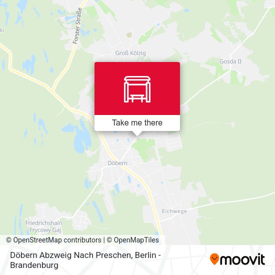 Карта Döbern Abzweig Nach Preschen