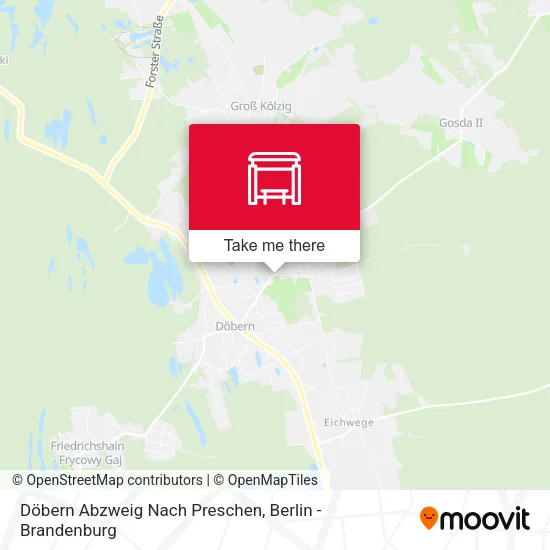 Карта Döbern Abzweig Nach Preschen