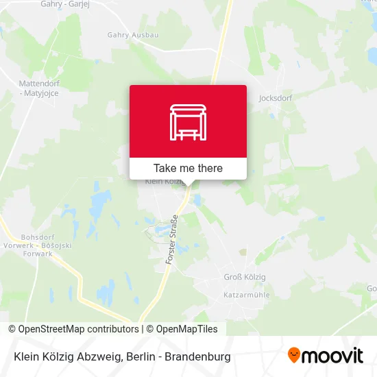 Klein Kölzig Abzweig map