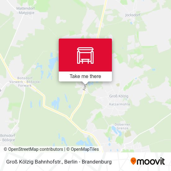 Карта Groß Kölzig Bahnhofstr.