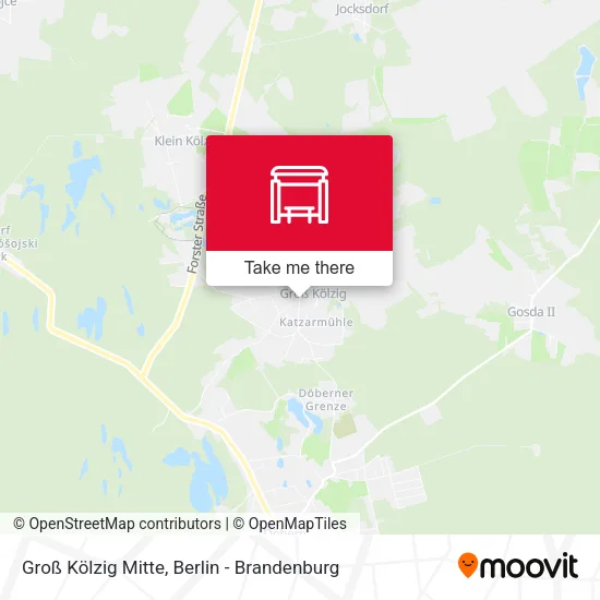 Карта Groß Kölzig Mitte