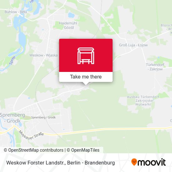 Карта Weskow Forster Landstr.