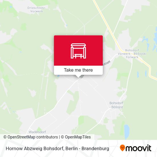 Карта Hornow Abzweig Bohsdorf