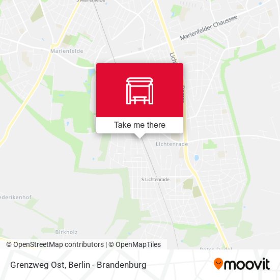 Grenzweg Ost map