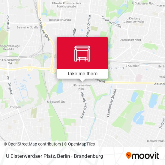 Карта U Elsterwerdaer Platz