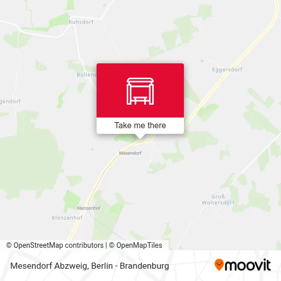 Mesendorf Abzweig map