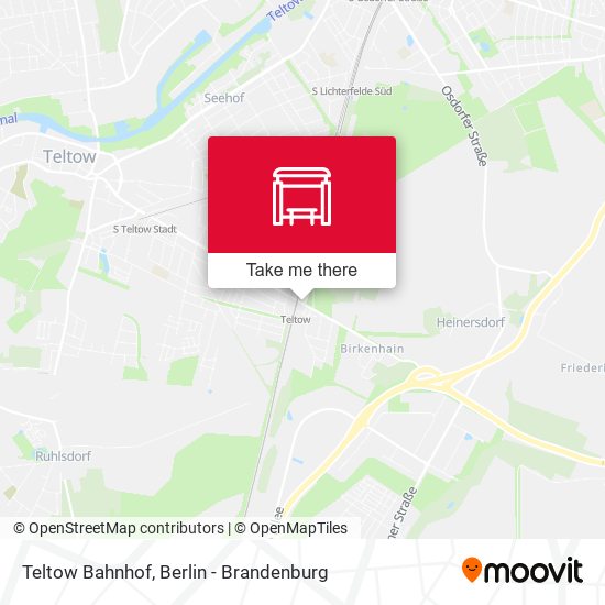Teltow Bahnhof map