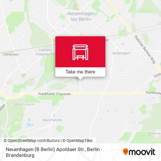 Neuenhagen (B Berlin) Apoldaer Str. map