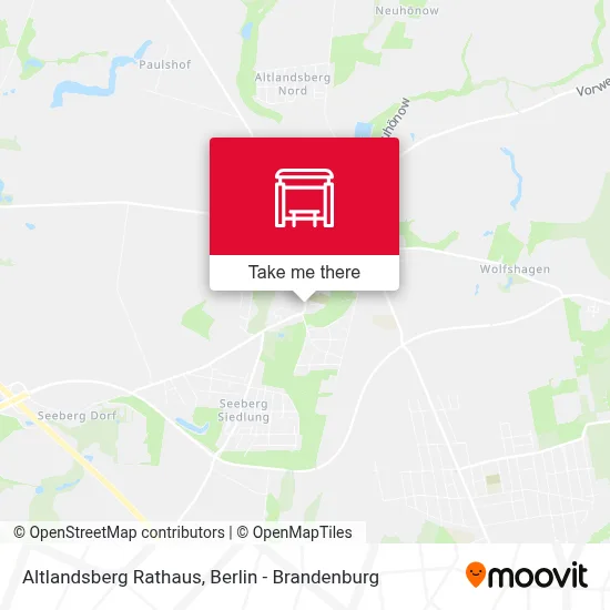 Altlandsberg Rathaus map