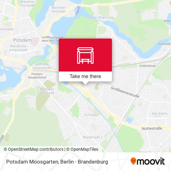 Potsdam Moosgarten map