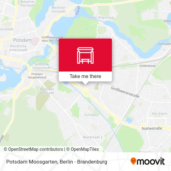 Potsdam Moosgarten map