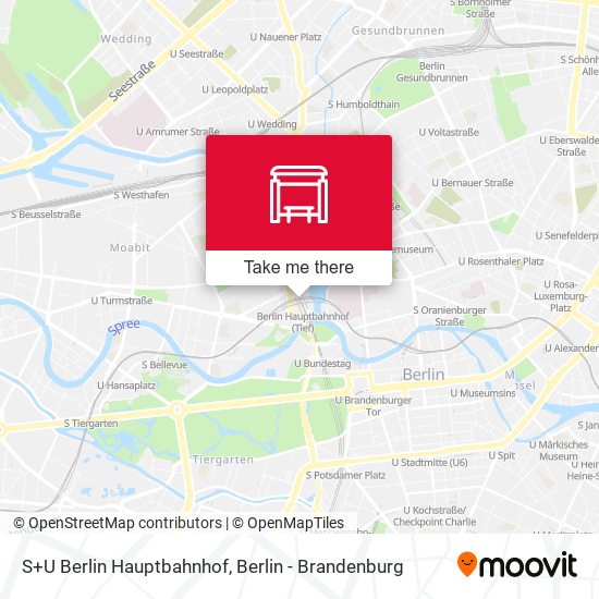 S+U Berlin Hauptbahnhof map