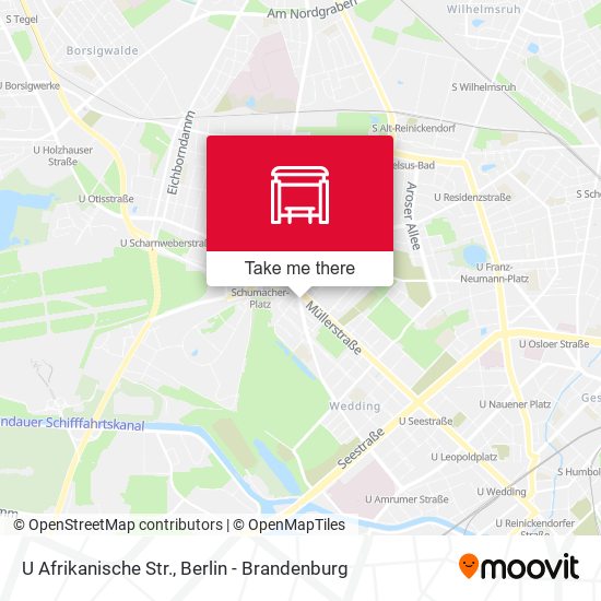 Карта U Afrikanische Str.