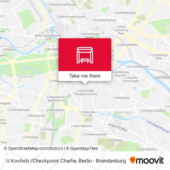 U Kochstr./Checkpoint Charlie map