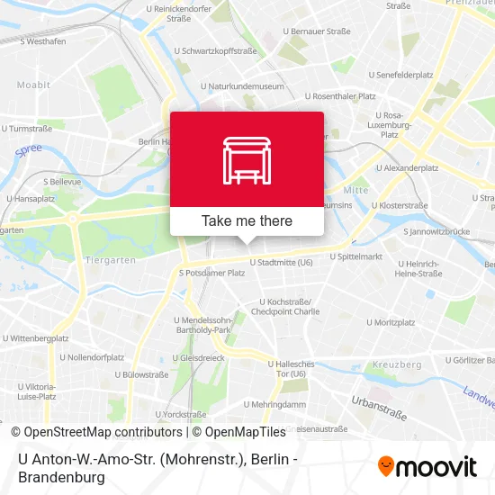 Карта U Anton-W.-Amo-Str. (Mohrenstr.)