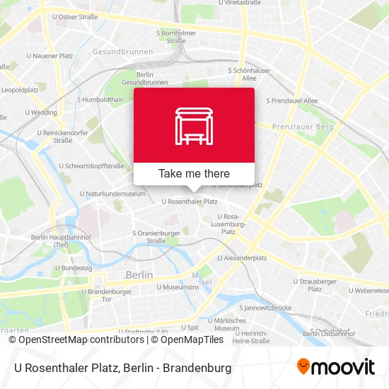 Карта U Rosenthaler Platz