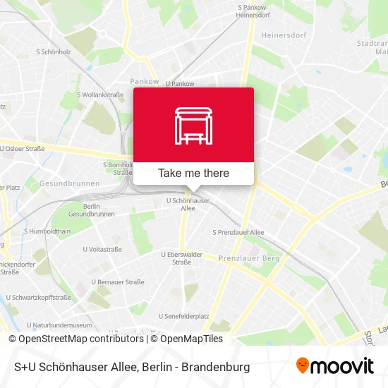 Карта S+U Schönhauser Allee