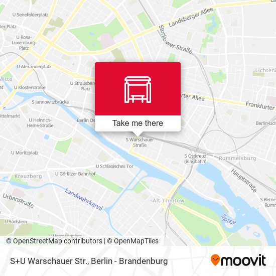 S+U Warschauer Str. map