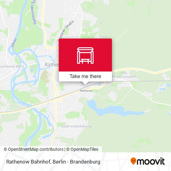 Rathenow Bahnhof map