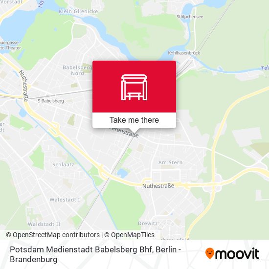 Potsdam Medienstadt Babelsberg Bhf map
