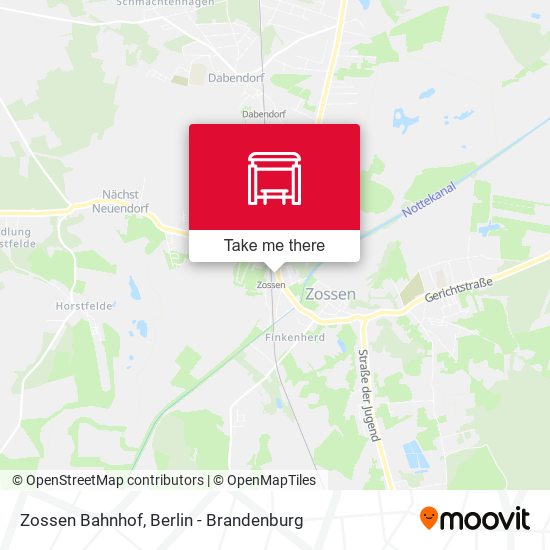 Zossen Bahnhof map