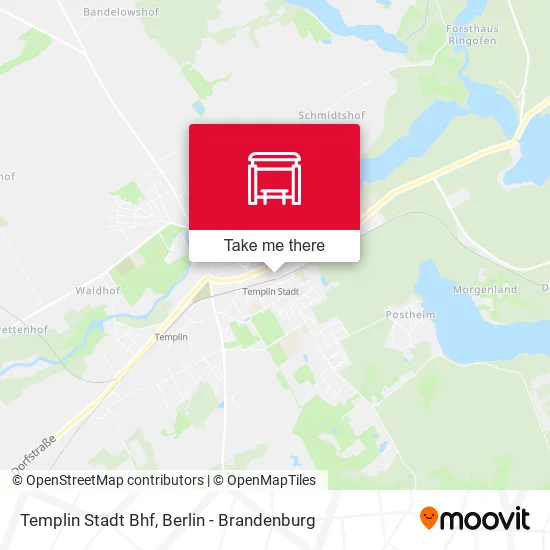 Карта Templin Stadt Bhf