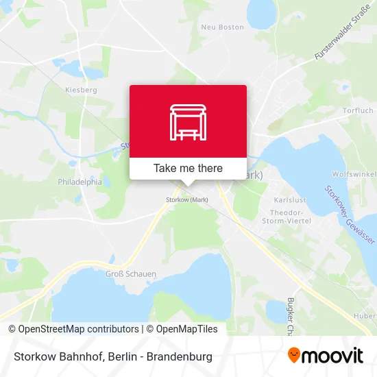 Storkow Bahnhof map