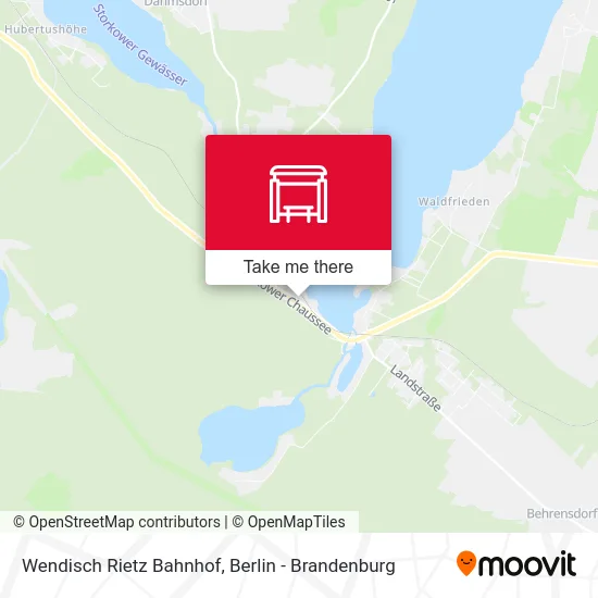 Карта Wendisch Rietz Bahnhof