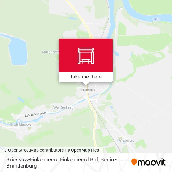 Карта Brieskow-Finkenheerd Finkenheerd Bhf