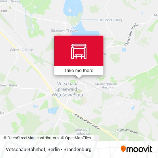 Vetschau Bahnhof map