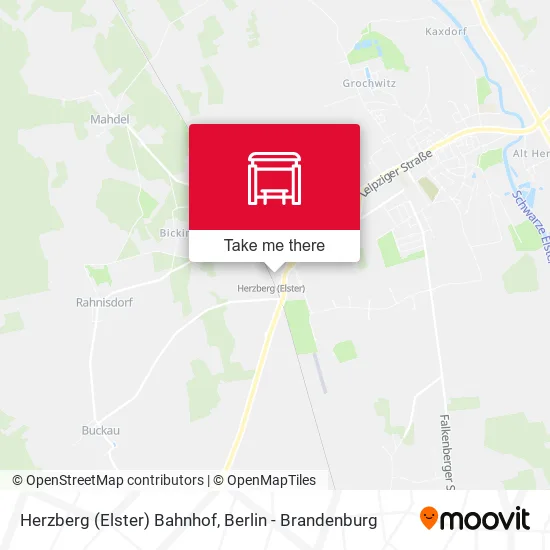 Карта Herzberg (Elster) Bahnhof