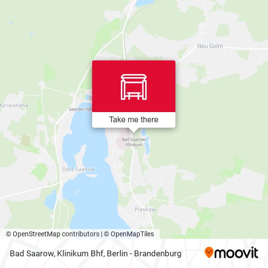 Bad Saarow, Klinikum Bhf map