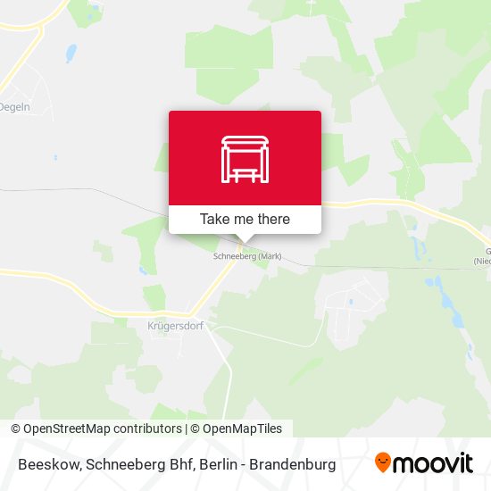 Карта Beeskow, Schneeberg Bhf