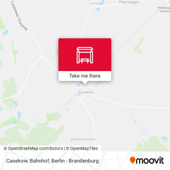 Casekow, Bahnhof map
