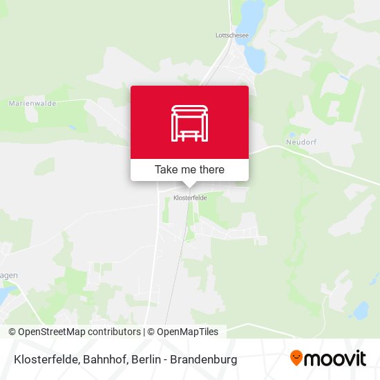 Klosterfelde, Bahnhof map